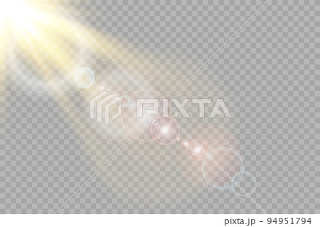 Vector transparent sunlight special lens flare light effect. Sun flash with rays and spotlight Vector transparent sunlight special lens flare light effect. Sun flash with rays and spotlight 94951794