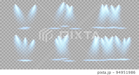 Vector Spotlights. Scene. Light Effects. Glow light effect. Vector illustration. Vector Spotlights. Scene. Light Effects. Glow light effect. Vector illustration. 94951986