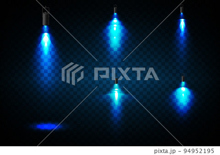 Vector Spotlights. Scene. Light Effects. Glow light effect. Vector illustration. Vector Spotlights. Scene. Light Effects. Glow light effect. Vector illustration. 94952195
