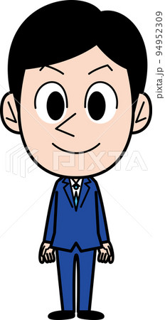 七三分けでスーツを着た男性 七三分けでスーツを着た男性 94952309