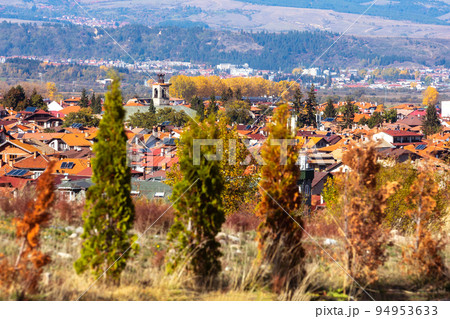Bansko, Bulgaria, town autumn panorama 94953633