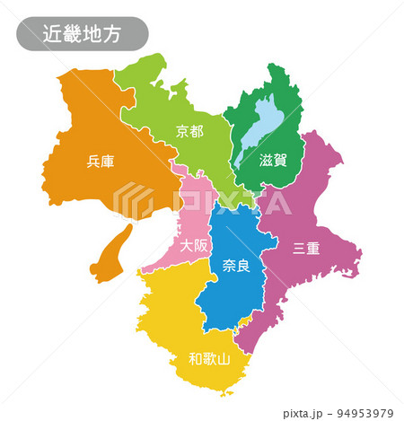 近畿地方のイラスト 94953979