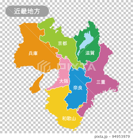 近畿地方のイラスト 94953979