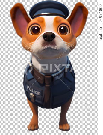 Puppy who wants to be a dog policeman Puppy who wants to be a dog policeman 94954009