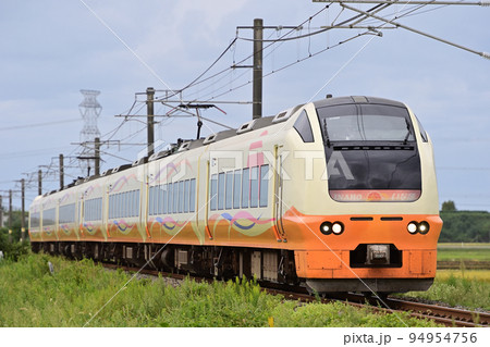 白新線　佐々木ー西新発田　JR東日本　E653系1000番台　U105編成（新潟）　いなほ 94954756