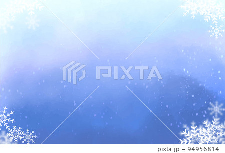 雪の背景2　青 94956814