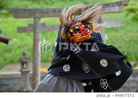 獅子舞　神戸市無形文化遺産　南僧尾の神楽獅子 94957551