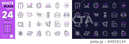 Sale tag, Dog paw and Winner podium line icons for website, printing. Collection of Delivery shopping, Heart, Methodology icons. Champagne, Organic tested, International globe web elements. Vector 94958134