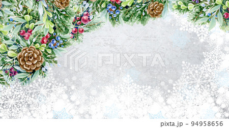 Merry Christmas card. Greeting  card for winter holidays. 94958656