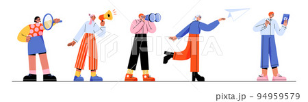 Hire employee and business recruitment concept 94959579