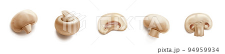 Champignons, fresh agaricus mushrooms Champignons, fresh agaricus mushrooms 94959934