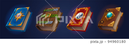 Old mystic books of magic spells 94960180