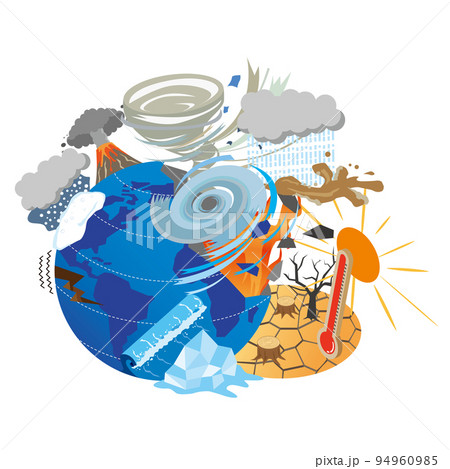 様々な自然災害と地球 94960985
