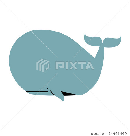Big Whale Fish flat animal Big Whale Fish flat animal 94961449