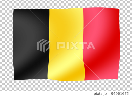 Flag illustration that flaps and waves in the... - Stock Illustration ...