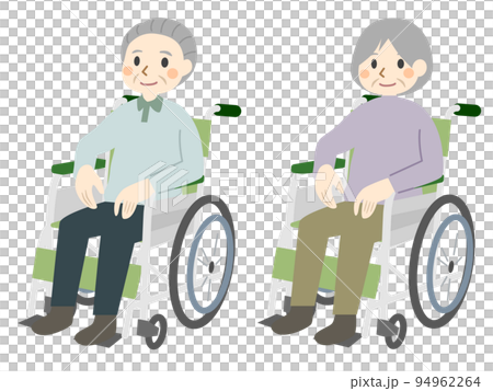車椅子に乗る高齢者 車椅子に乗る高齢者 94962264