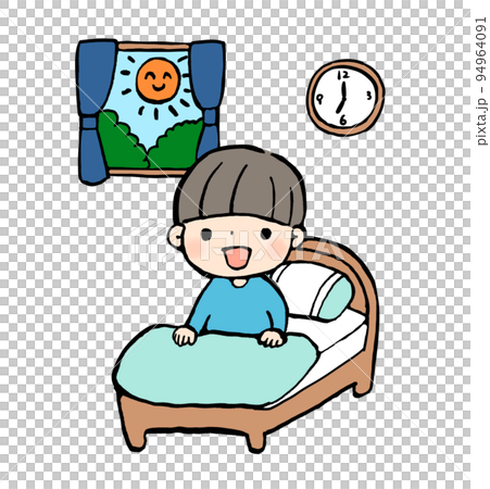 朝にスッキリ目覚める子どものイラスト 朝にスッキリ目覚める子どものイラスト 94964091