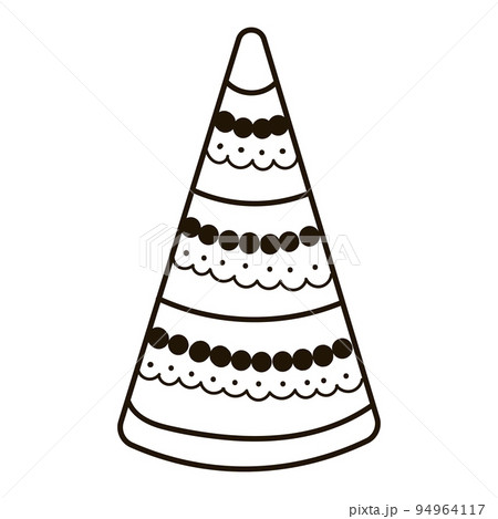 Christmas tree and decorations in hand drawn style Christmas tree and decorations in hand drawn style 94964117