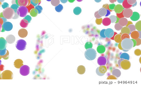 CGパーティクル　多数のカラフルなボール 94964914