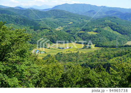 上金剛山展望台から眺める田園風景 上金剛山展望台から眺める田園風景 94965738