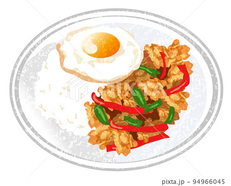 ガパオライス 手描き風 94966045