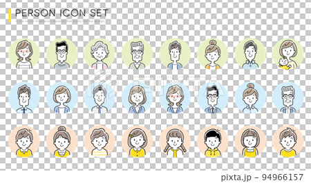 Vector Illustration Material: Person Icon Set 94966157