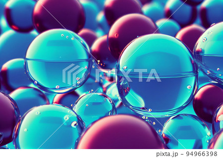 背景素材:抽象的な泡の背景 94966398