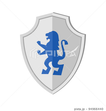 Shield with coat of arms - modern flat design style single isolated object 94966440