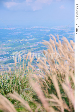 三重県 入道ヶ岳山頂のススキと展望 三重県 入道ヶ岳山頂のススキと展望 94968554
