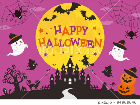 ハロウィン_イメージ_紫_1 ハロウィン_イメージ_紫_1 94968646