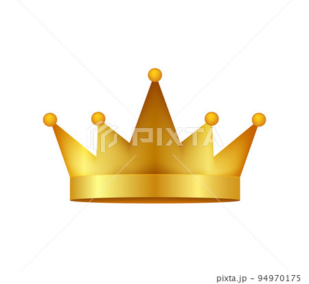 Golden Crown With Gradient Mesh. Vector stock illustration. Golden Crown With Gradient Mesh. Vector stock illustration. 94970175
