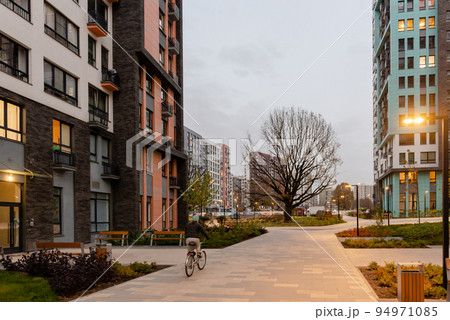 Modern construction and landscaping 94971085