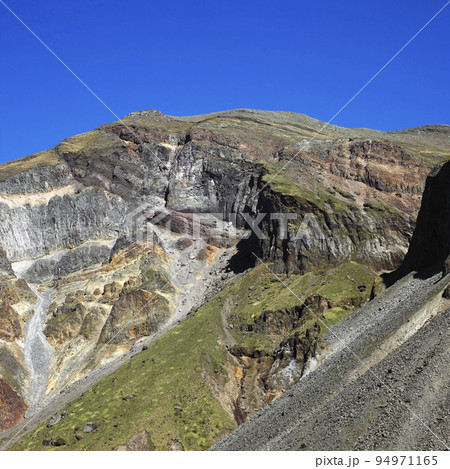 白頭山 火山 尾根 94971165