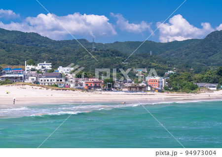 《静岡県》伊豆白浜海岸・エメラルドグリーンの美しいビーチ 《静岡県》伊豆白浜海岸・エメラルドグリーンの美しいビーチ 94973004