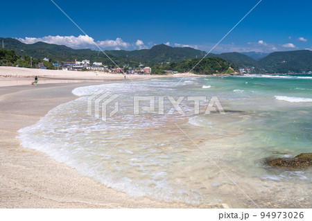 《静岡県》伊豆白浜海岸・エメラルドグリーンの美しいビーチ 94973026
