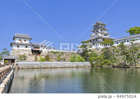 愛媛県今治市　日本100名城　快晴の今治城 94975014