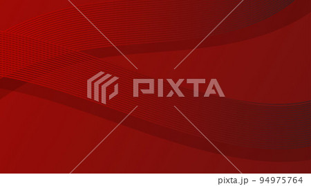Vector 3D modern wave curve abstract presentation background. dark red background 94975764