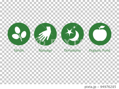 セラピー系　アイコン　ハーブ・ハンド・占い・フード 94976285