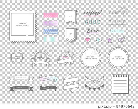 リボン素材&フレームセット 94976642