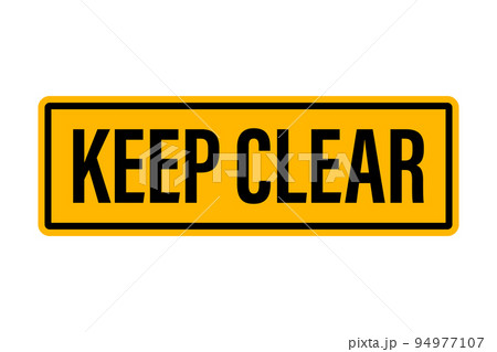 Keep clear industrial warning sign icon vector for your web design, logo, infographic, UI. illustration 94977107