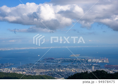 六甲山から六甲アイランド方面を望む 94978475