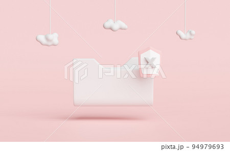 cloud folder icon with shield insecure isolated on pink background.cloud storage download,data transfering,Internet security,privacy protection,ransomware protect concept ,3d illustration or 3d render cloud folder icon with shield insecure isolated on pink background.cloud storage download,data transfering,Internet security,privacy protection,ransomware protect concept ,3d illustration or 3d render 94979693