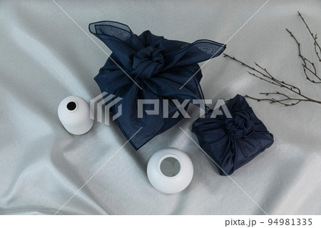 Korean traditional gift packaging with silk clothes 94981335