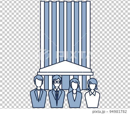 office building and people working there 94981782