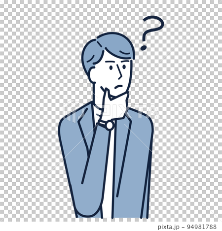 課題に悩むビジネスパーソン 94981788