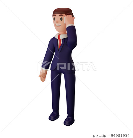 3d rendering of character with business concept 3d rendering of character with business concept 94981954