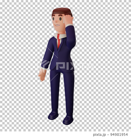 3d rendering of character with business concept 3d rendering of character with business concept 94981954