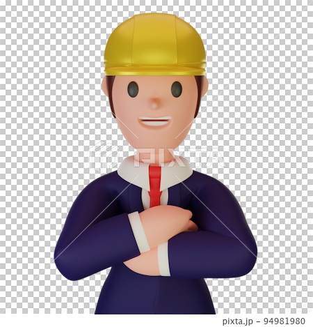 3d rendering of character with business concept 94981980