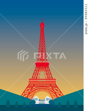 エッフェル塔 tour eiffel パリ paris 夕景 エッフェル塔 tour eiffel パリ paris 夕景 94983521