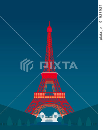 エッフェル塔　tour　eiffel　パリ　paris　夜景 94983982